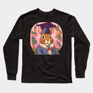 Graduating Student Rabbit Girl Happy Graduation Day Long Sleeve T-Shirt